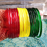 Beautiful 3 Colors Mixed Bangles (Shrawan Special)