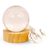 Couple's Love Crystal Lamp With Wooden Base