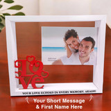 Artistic Couple Photo Frame With Sweet Message For Your Loved One