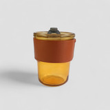 Glass Sipper with Straw and Lid – 400ml