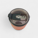 Black Glass Sipper with Straw and Lid – 400ml