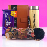 Personalized Gift Hamper for Her with Sweet Treats
