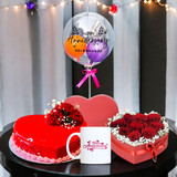 Happy Anniversary Gift with Cake Happy Anniversary Gift with Cake