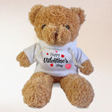 Valentine's Brown Teddy with Printed Hoodie