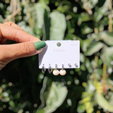 Multi-Style Earring Set for Every Occasion-Silver