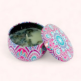 Refined Ambiance: The Elegant Scented Tin Candle