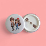 Playful Couple – Animated Cute Badge