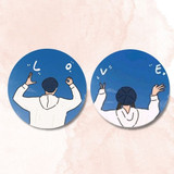 Love Printed Couple Badge – A Symbol of Your Bond