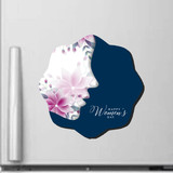 Floral Shaped Women's Day Fridge Magnet
