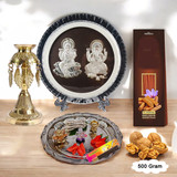 Laxmi Puja Set With Brass Panas
