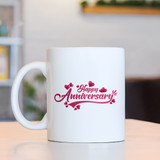 Love's Journey: Happy Anniversary Printed Ceramic Mug