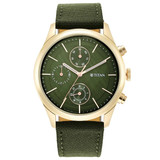 Titan Neo Splash Green Dial Analog Fabric Strap Men's Watch-1805WP01