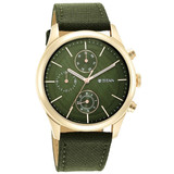 Titan Neo Splash Green Dial Analog Fabric Strap Men's Watch-1805WP01