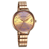 Titan Secluded  Rose Gold Dial Rose Gold Watch For Women-2703WM01