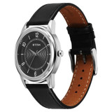 Titan Karishma Zing Quartz Analog Black Dial Leather Strap Watch for Men-1638SL02