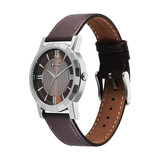 Titan Karishma Brown Dial Analog Leather Strap Men's Watch-1644SL01