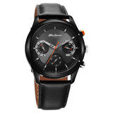 Titan Octane Black Dial Leather Strap Men's Watch -1805KL02