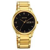 Sonata Quartz Analog with Day and Date Black Dial Watch for Men-77082YM08