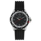 Sonata SF Quartz Analog Black Dial Plastic Strap Watch for Men