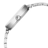 Titan Karishma Quartz Analog Silver Oval Watch For Women-2758SM01