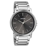 Sonata Quartz Analog Grey Dial Stainless Steel Strap Watch for Men- 77083SM05