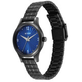 Titan Karishma Quartz Analog Blue Dial Black Watch For Women-2679NM02