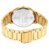 Sonata Quartz Analog with Date Champagne Dial Watch for Men - 77105YM03