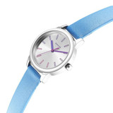 Sonata Splash Silver Dial Women Watch With Leather Strap