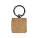 Personalized Laser Engraved Wooden Keyring with Your Name