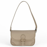 Versatile Chrisbella Bag With Both Crossbody & Shoulder Straps-Beige