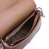 Fashionable Chrisbella Bag With Dual Strap-Brown