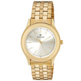 Titan Champagne Dial Analog Watch for Men (1648YM02)