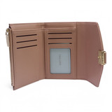 Fashionable Salmon Pink PU Leather Hand Purse