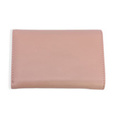 Fashionable Salmon Pink PU Leather Hand Purse