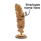 Laser Engraved Wooden Pen with Pen Holder