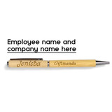 Laser Engraved Wooden Pen with Pen Holder