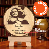 Free Laser Engraving: Personalized Round Wooden Log for Loved One Free Laser Engraving: Personalized Round Wooden Log for Loved One