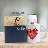 The Ultimate Gift Set with Personalized Genuine Wallet