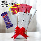 Personalized Happy Valentine’s Cadbury Chocolate Bouquet with Name