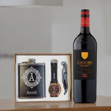 Calvet wine with Wine Flask Gift Set