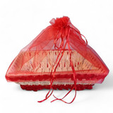 Charming Red Net Metal Basket - Small