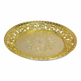 Elegant Floral Round Tray – 10 inches (Design May Vary)