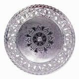 Silver-Coated Aluminium Round Tray