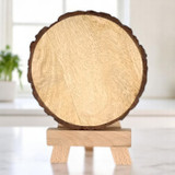 Personalized Laser Engraved Wooden Log Photo Frame - 5.2 Inches PRF-01