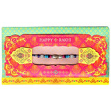Pearl and Beads Design Rakhi with Greeting Card