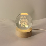 Romantic Couple Love Crystal Ball Lamp