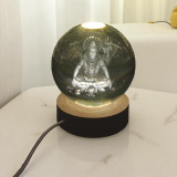 Sacred Light: Lord Shiva Crystal LED Ball Lamp Sacred Light: Lord Shiva Crystal LED Ball Lamp