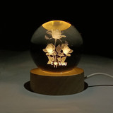 Triple Roses Detailed LED Lamp-A Heartfelt Display of Love