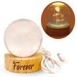 Timeless Bond: Forever Crystal Globe (Design may vary)
