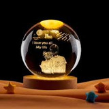 Timeless Bond: Forever Crystal Globe (Design may vary)